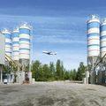 Pulkovo Havalimanı Şantiyesi Harmanlama Tesisi için Hazırlanıyor