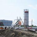 Mobilní betonárna pro stavbu železnic v Anapě, Rusko